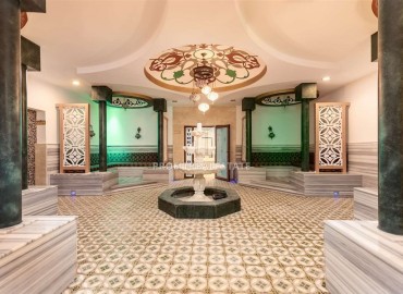 Элегантная квартира с одной спальней, 77м², в комплексе с отельной инфраструктурой в районе Джикджилли, Алания ID-17722 фото-19