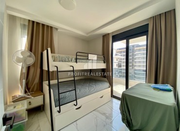Меблированная трехкомнатная квартира, 85м², на высоком этаже в комплексе премиум класса в Махмутларе, Алания ID-17726 фото-8