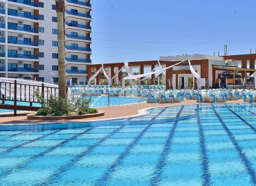 Меблированная двухкомнатная квартира, 55м², с видом на море в элитном комплексе Махмулара, Алания ID-17742 фото-19