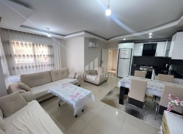 Большая меблированная квартира с одной спальней, 75м², в комплексе с бассейном в 300 метрах от моря в Махмутларе, Алания ID-17753 фото-5