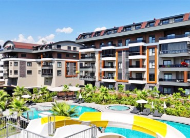 Двухкомнатные апартаменты с дизайнерским интерьером, 52м², в новом комплексе премиум класса в районе Оба, Алания. ID-17763 фото-10