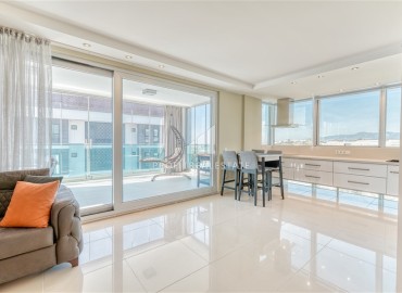 Элегантная трехкомнатная квартира, 115м², в комплексе с бассейном в Каргыджаке, в 1000м от моря, Алания ID-17764 фото-3