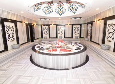 Furnished one-bedroom apartment 65m², in a residential residence with facilities, Oba, Alanya ID-16496 фото-14