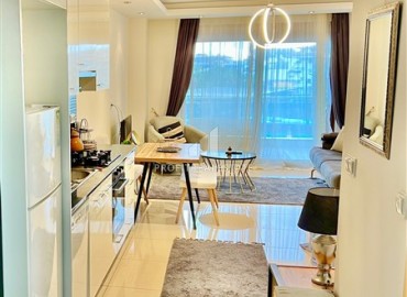 Уютная квартира-студия, 40м², с видом на бассейн в элитном комплексе в районе Алании – Джикджилли ID-17772 фото-9