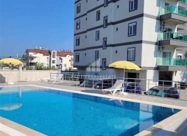Симпатичная двухкомнатная квартира, 55м², в комплексе с зимним бассейном, в 1км от моря в Авсалларе, Алания ID-17777 фото-16