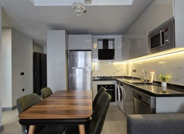 Отличное предложение: дизайнерская квартира с одной спальней, 60м², в комфортабельном комплексе у пляжа Клеопатры, Алания ID-17830 фото-5