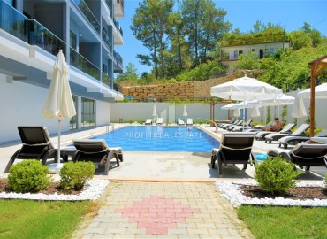 Квартира с одной спальней, 50м², с чистовой отделкой в новом комплексе премиум класса в районе Авсаллар, Алания ID-17854 фото-20