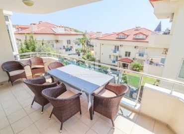 Меблированный четырехкомнатный садовый дуплекс, 150м² в 300м от моря в районе Алании Конаклы под ВНЖ ID-17856 фото-7