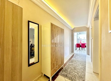 Стильные апартаменты с двумя спальнями, 100м², в комплексе с бассейном, у моря в районе Оба, Алания ID-17912 фото-12