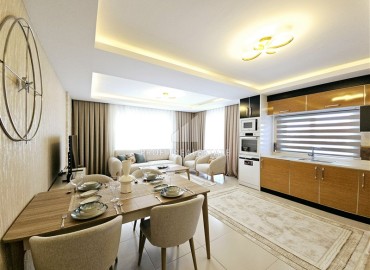 Элегантная трехкомнатная квартира, 125м², с видом на море и горы в резиденции премиум класса, в Махмутларе, Алания ID-17983 фото-9