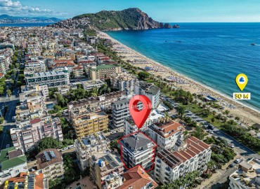 Квартира с двумя спальнями, 72м², в новом комплексе с бассейном, с отличной локацией в центре Алании под ВНЖ ID-17988 фото-2