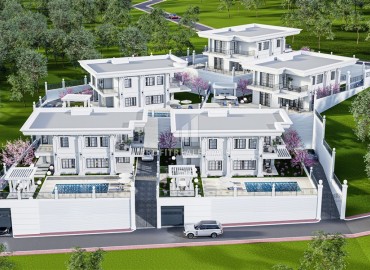 Частная вилла 4+1, 290м², с собственной инфраструктурой в районе Каргыджак на этапе строительства, возможно под гражданство. ID-17994 фото-2
