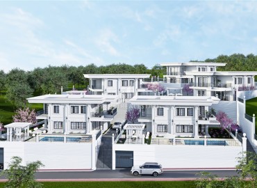 Частная вилла 4+1, 290м², с собственной инфраструктурой в районе Каргыджак на этапе строительства, возможно под гражданство. ID-17994 фото-3