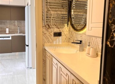 : Видовые апартаменты в аренду 1+1, 55м², в комплексе с отельной инфраструктурой через дорогу от собственного пляжа в Махмутларе, Алания ID-17998 фото-14
