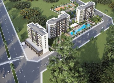 Квартиры 1+1 и 2+1, 47-70м², в новом комплексе с инфраструктурой в Анталии, Алтынташ на этапе строительства ID-18009 фото-6
