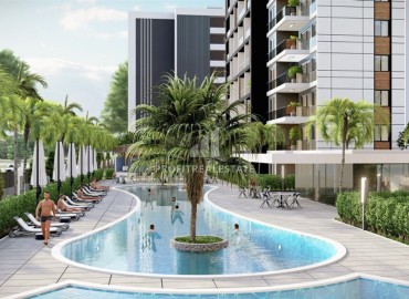 Квартиры 1+1 и 2+1, 47-70м², в новом комплексе с инфраструктурой в Анталии, Алтынташ на этапе строительства ID-18009 фото-8