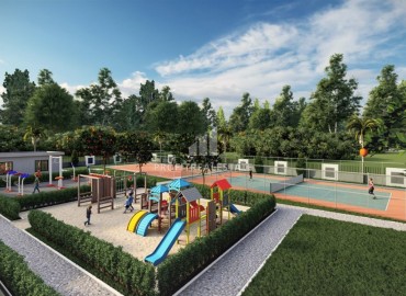 Квартиры 1+1 и 2+1, 47-70м², в новом комплексе с инфраструктурой в Анталии, Алтынташ на этапе строительства ID-18009 фото-10
