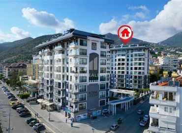 Стильная двухкомнатная квартира, 60м², с видом на горы в новом комплексе премиум класса в центре Алании ID-18015 фото-1