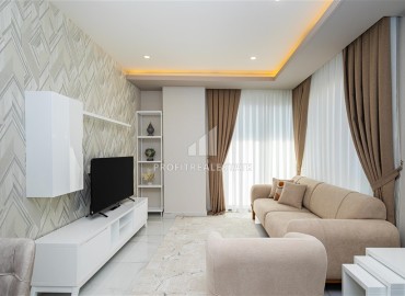 Стильная двухкомнатная квартира, 60м², с видом на горы в новом комплексе премиум класса в центре Алании ID-18015 фото-4