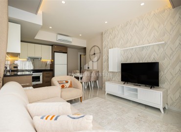 Стильная двухкомнатная квартира, 60м², с видом на горы в новом комплексе премиум класса в центре Алании ID-18015 фото-5