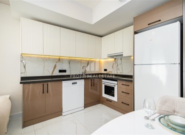 Стильная двухкомнатная квартира, 60м², с видом на горы в новом комплексе премиум класса в центре Алании ID-18015 фото-8