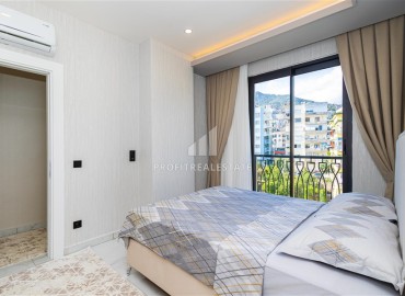 Стильная двухкомнатная квартира, 60м², с видом на горы в новом комплексе премиум класса в центре Алании ID-18015 фото-18