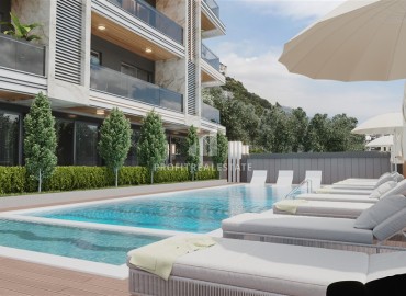 Новый инвестиционный проект в рассрочку от застройщика, в 500 метрах от моря, в Аланье, 57-122м2 ID-13980 фото-7