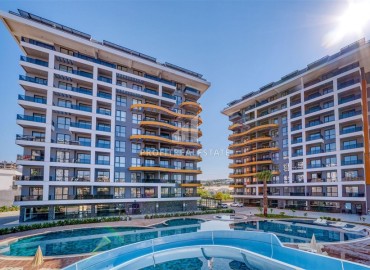 Видовой трехкомнатный пентхаус, 98,5м² с премиальной чистовой отделкой в новостройке премиум класса в Авсалларе, Алания ID-18032 фото-1