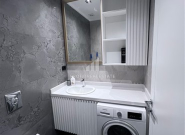 Меблированные апартаменты 1+1, 66,5м², с видом на море в элегантной резиденции на первой береговой линии в Каргыджаке, Алания ID-18033 фото-9