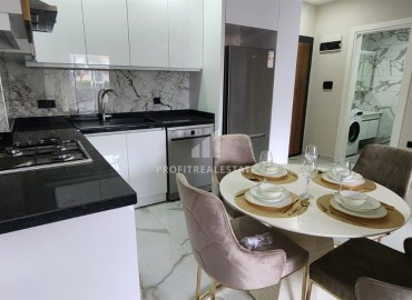 Дизайнерская квартира с одной спальней, 61м², в новом комплексе премиум класса у моря в Каргыджаке, Алания ID-18037 фото-4