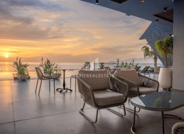 Фешенебельная трехкомнатная квартира, 95м², в элитной новостройке на первой береговой линии в Каргыджаке, Алания ID-18038 фото-14