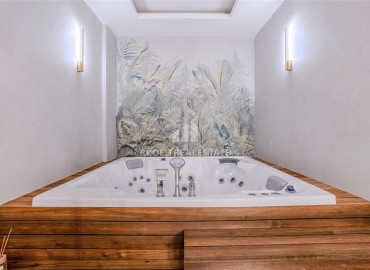 Фешенебельная трехкомнатная квартира, 95м², в элитной новостройке на первой береговой линии в Каргыджаке, Алания ID-18038 фото-17