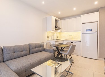 Modern furnished 1+1 apartment, 500 meters from the Mediterranean Sea in a modern residence in the center of Alanya ID-16874 фото-3