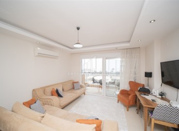 Видовы апартаменты с одной спальней, 55м², в комплексе с бассейном, в 50м от моря в Кестеле, Алания ID-18043 фото-4