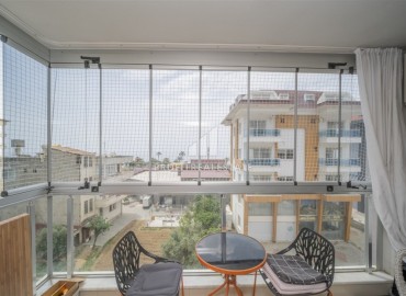 Видовы апартаменты с одной спальней, 55м², в комплексе с бассейном, в 50м от моря в Кестеле, Алания ID-18043 фото-13
