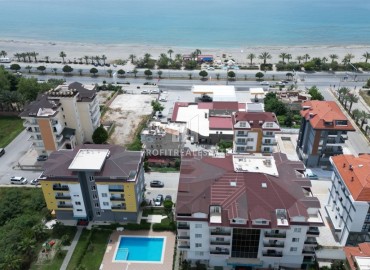 Видовы апартаменты с одной спальней, 55м², в комплексе с бассейном, в 50м от моря в Кестеле, Алания ID-18043 фото-14