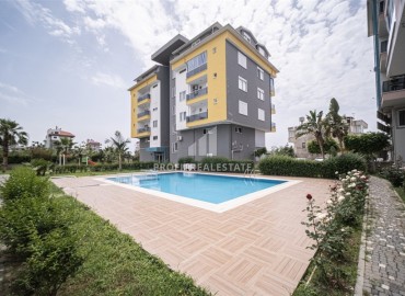 Видовы апартаменты с одной спальней, 55м², в комплексе с бассейном, в 50м от моря в Кестеле, Алания ID-18043 фото-18