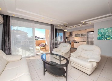 Меблированная квартира с двумя спальнями, 110м², в уютной резиденции в Оба, Алания под ВНЖ ID-18047 фото-2