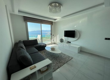 Stylish one-bedroom apartment, ready to move in, on the first coastline, Kargicak, Alanya, 65 m2 ID-11896 фото-2