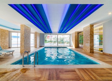 Меблированная квартира с двумя спальнями, 110м², в комплексе премиум класса в 300м от моря в Махмутларе, Алания ID-18057 фото-20