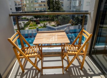 Меблированная трехкомнатная квартира, 75м², в комплексе премиум класса у пляжа Клеопатры, Алания ID-17434 фото-8