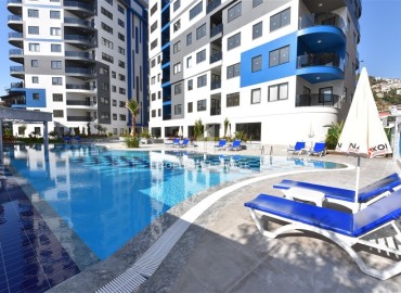 Меблированная трехкомнатная квартира, 75м², в комплексе премиум класса у пляжа Клеопатры, Алания ID-17434 фото-13