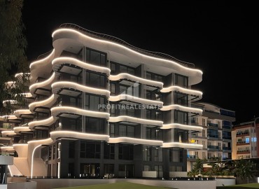 Фешенебельная двухкомнатная квартира, 66,5м², с видом на море в элегантной резиденции на первой береговой линии в районе Алании - Каргыджак ID-18065 фото-1