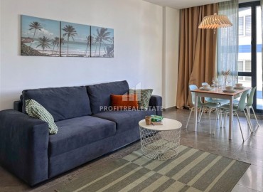 Фешенебельная двухкомнатная квартира, 66,5м², с видом на море в элегантной резиденции на первой береговой линии в районе Алании - Каргыджак ID-18065 фото-3