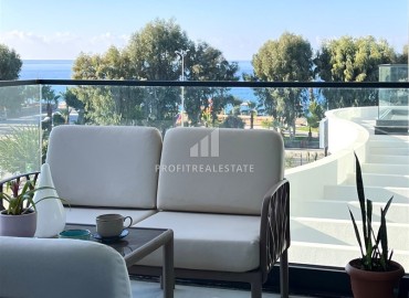 Фешенебельная двухкомнатная квартира, 66,5м², с видом на море в элегантной резиденции на первой береговой линии в районе Алании - Каргыджак ID-18065 фото-13