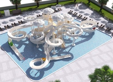 Апартаменты 1+1, 50м², в новом отельном жилом комплекс класса люкс в Авсалларе, Алания, на этапе строительства ID-18075 фото-15