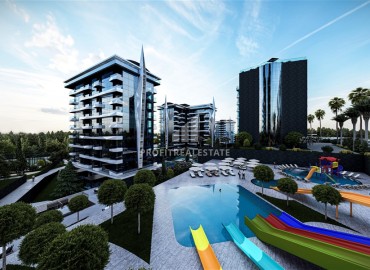 Апартаменты 1+1, 50м², в новом отельном жилом комплекс класса люкс в Авсалларе, Алания, на этапе строительства ID-18075 фото-18
