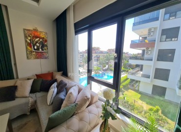 Меблированная двухкомнатная квартира, 80м², в комплексе премиум класса в районе Оба, Алания, под ВНЖ ID-18076 фото-6