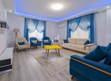 Элегантная квартира с тремя спальнями и отдельной кухней, 150м², в комфортабельном комплексе у моря в Махмутларе ID-18077 фото-2