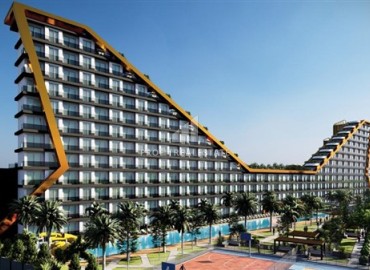 Апартаменты с одной спальней, 43м², в новом элитном комплексе на этапе строительства в Аксу, Алтынташ, Анталия ID-18102 фото-10